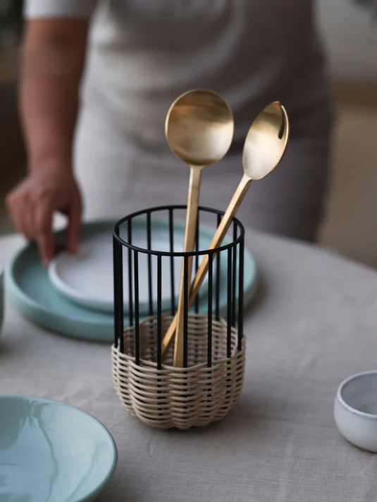 Brass Salad Server Set