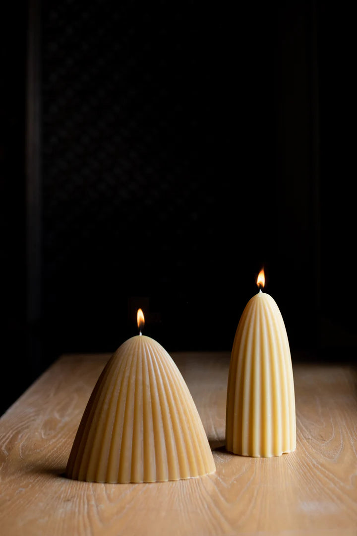 UME-Studio Tusk Beeswax Candle - Small in Natural