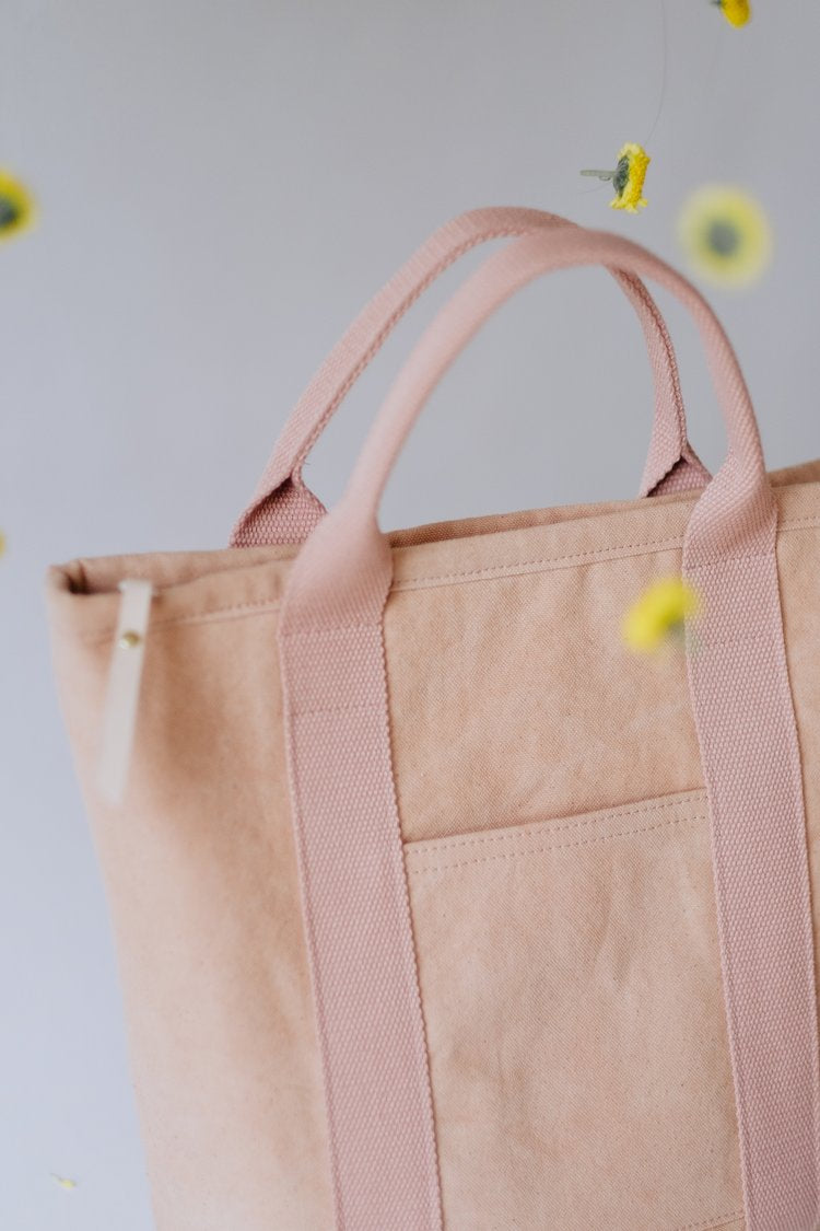 Baer Built Small Canvas Tote Blush Pink