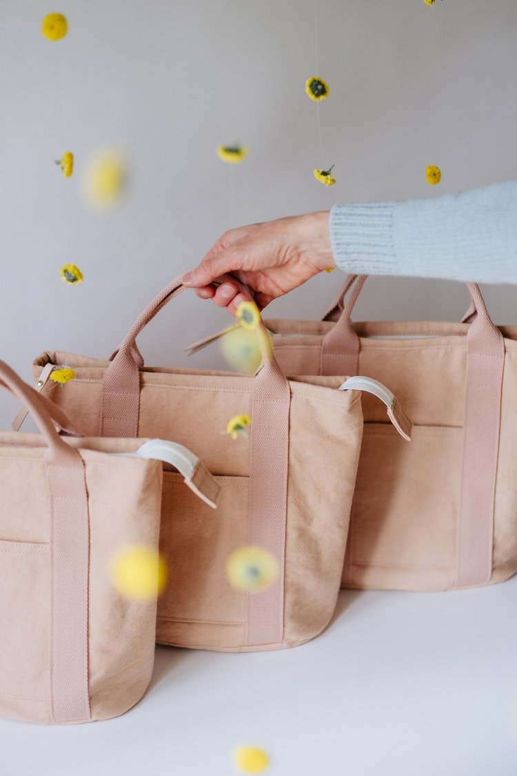 Baer Built Small Canvas Tote Blush Pink