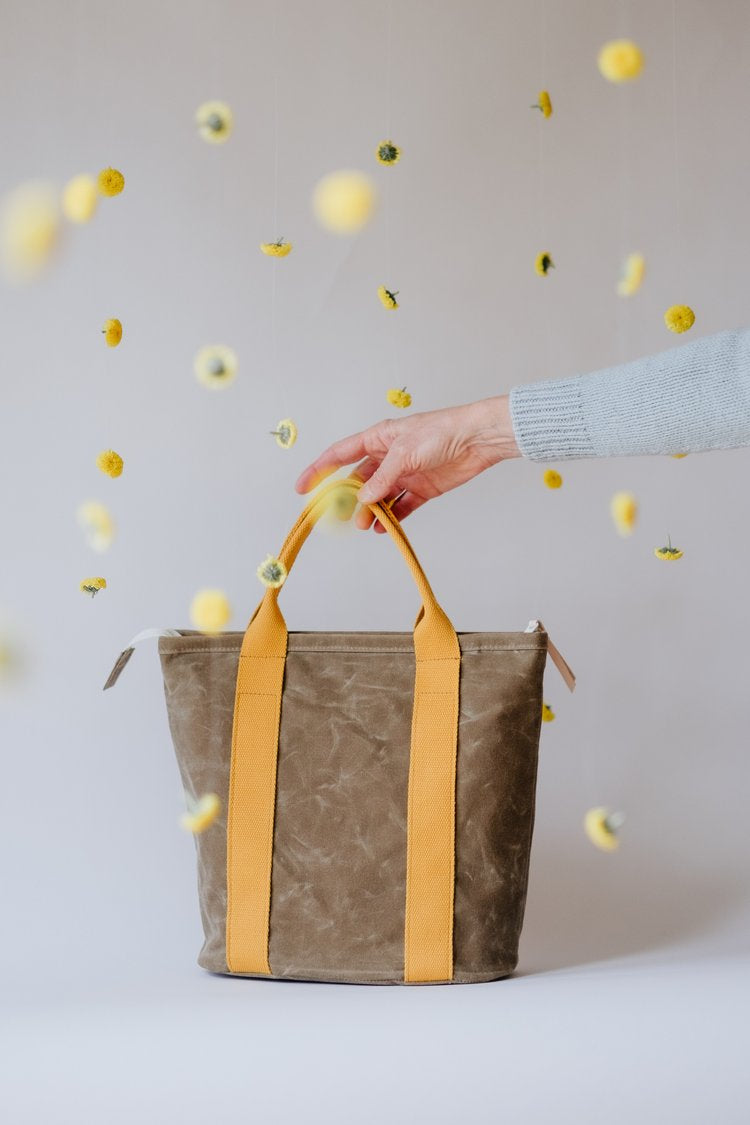 Baer Built Small Canvas Tote Chamomile/Yellow