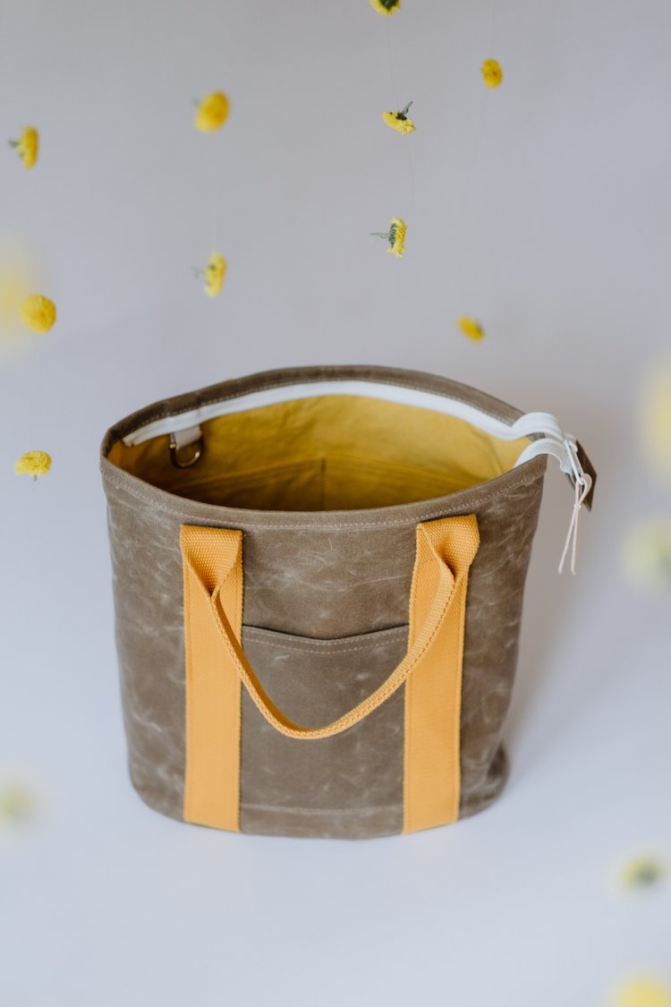 Baer Built Small Canvas Tote Chamomile/Yellow