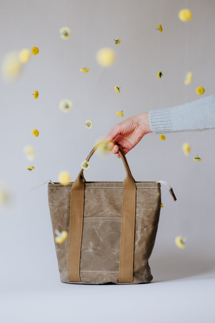 Baer Built Small Canvas Tote Chamomile/Khaki