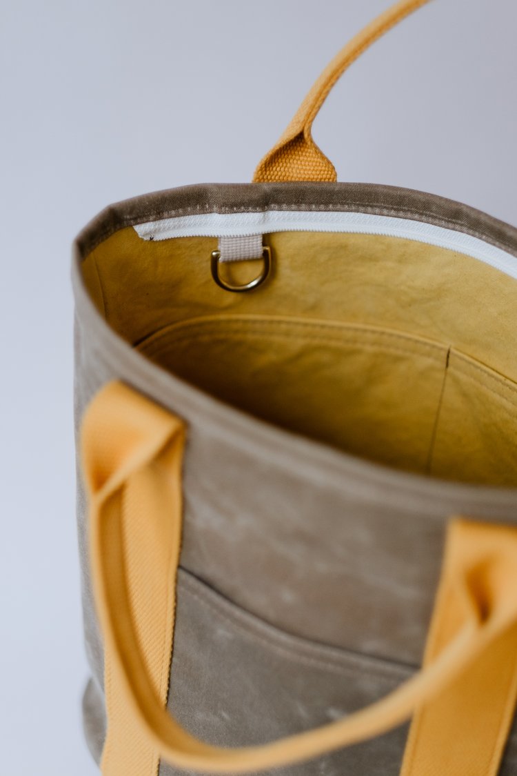 Baer Built Small Canvas Tote Chamomile/Yellow