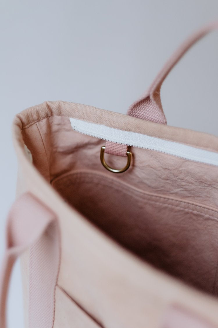 Baer Built Small Canvas Tote Blush Pink