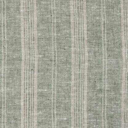 Multi-stripe Linen Tea Towel, Forest Green