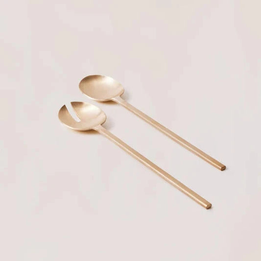 Brass Salad Server Set