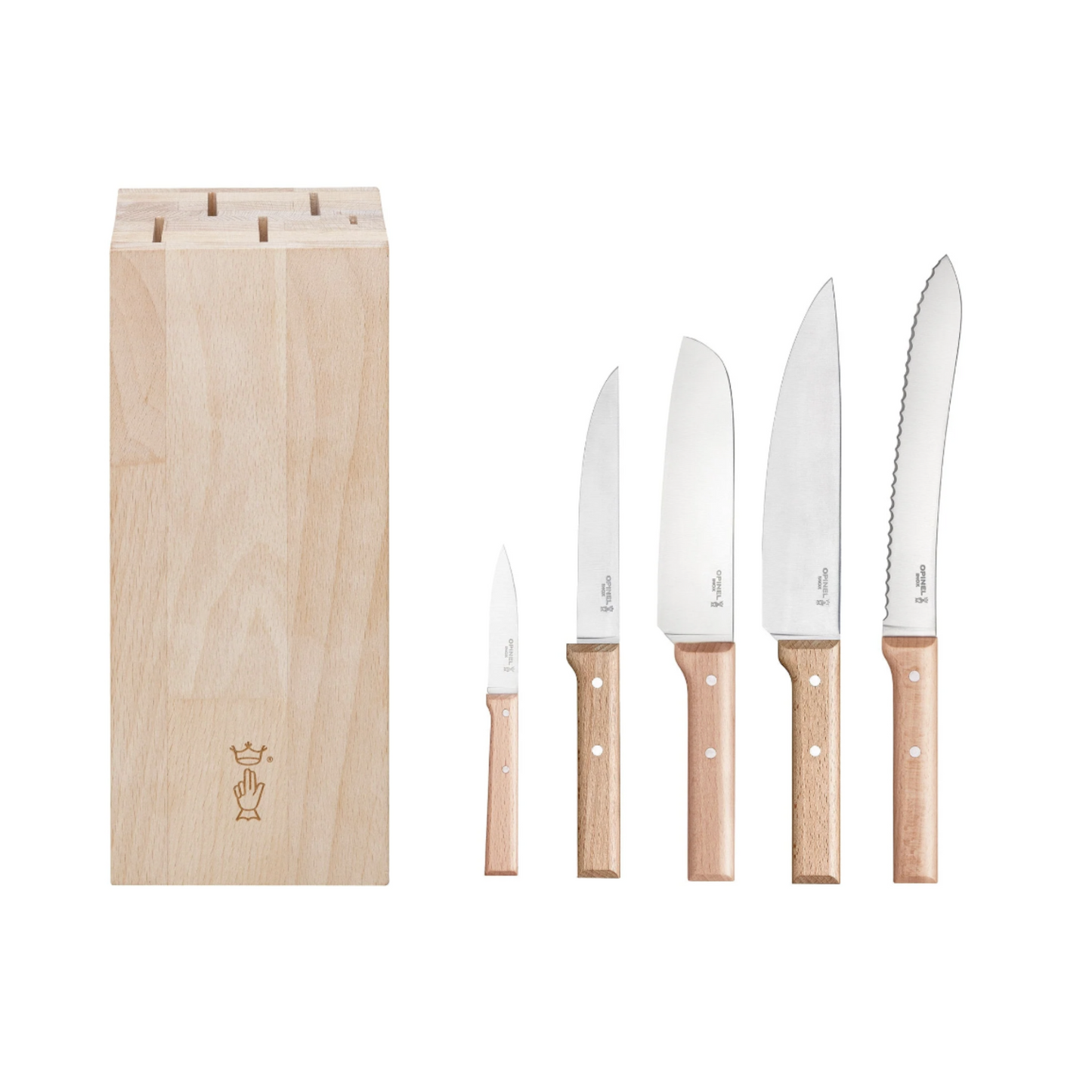 Parallele 5 Piece Chef Knife Set with Block