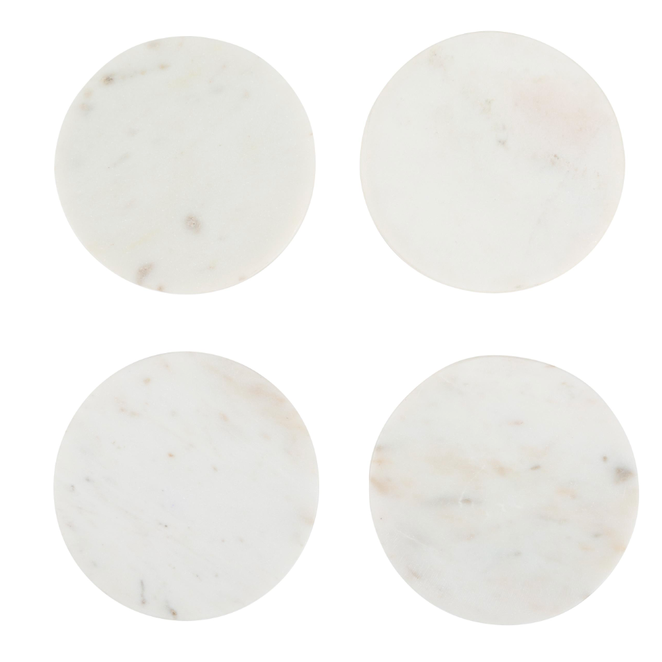 Marble White Coaster - set of 4