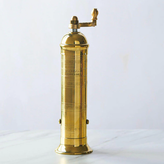 Rune-Jakobsen Brass Mill' - 8" pepper grinder