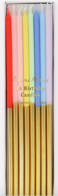 Gold Dipped Rainbow Mix Candles