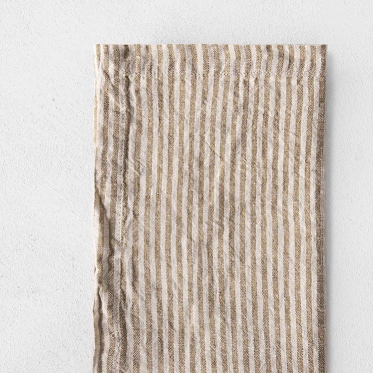 Basix Striped Linen Napkin