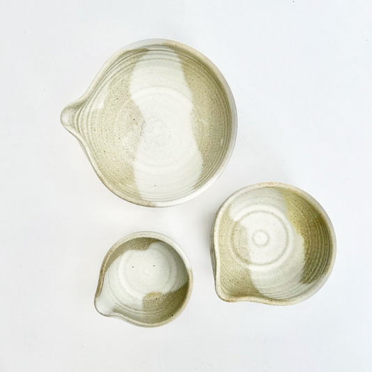 Nested Set of 3 Spouted Bowls