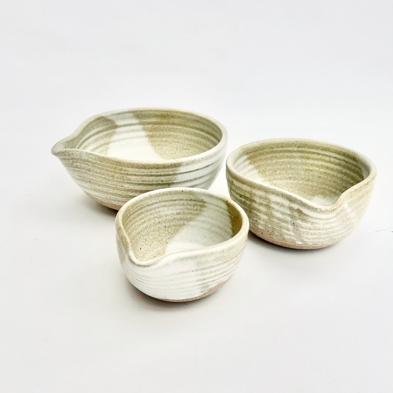 Nested Set of 3 Spouted Bowls