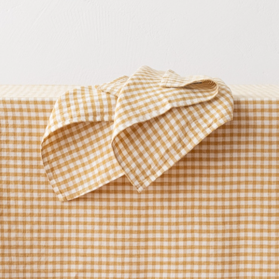 Gingham Linen Napkins