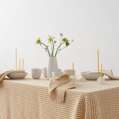 Gingham Linen Napkins