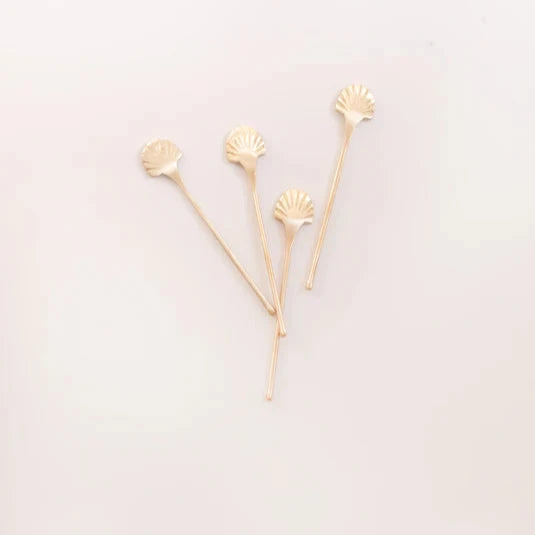 Seashell Stirrers, Set of 4