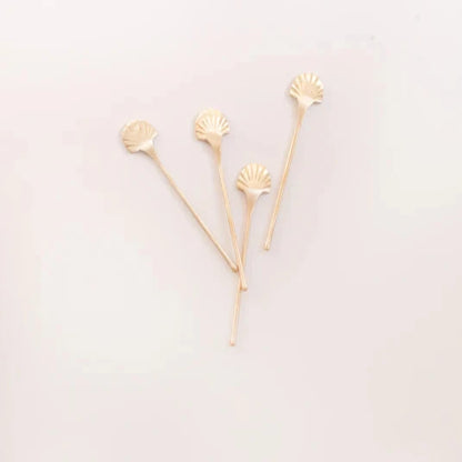 Seashell Stirrers, Set of 4