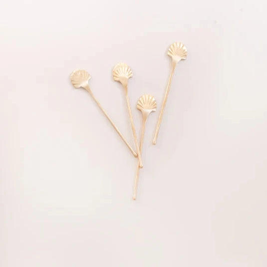 Seashell Stirrers, Set of 4