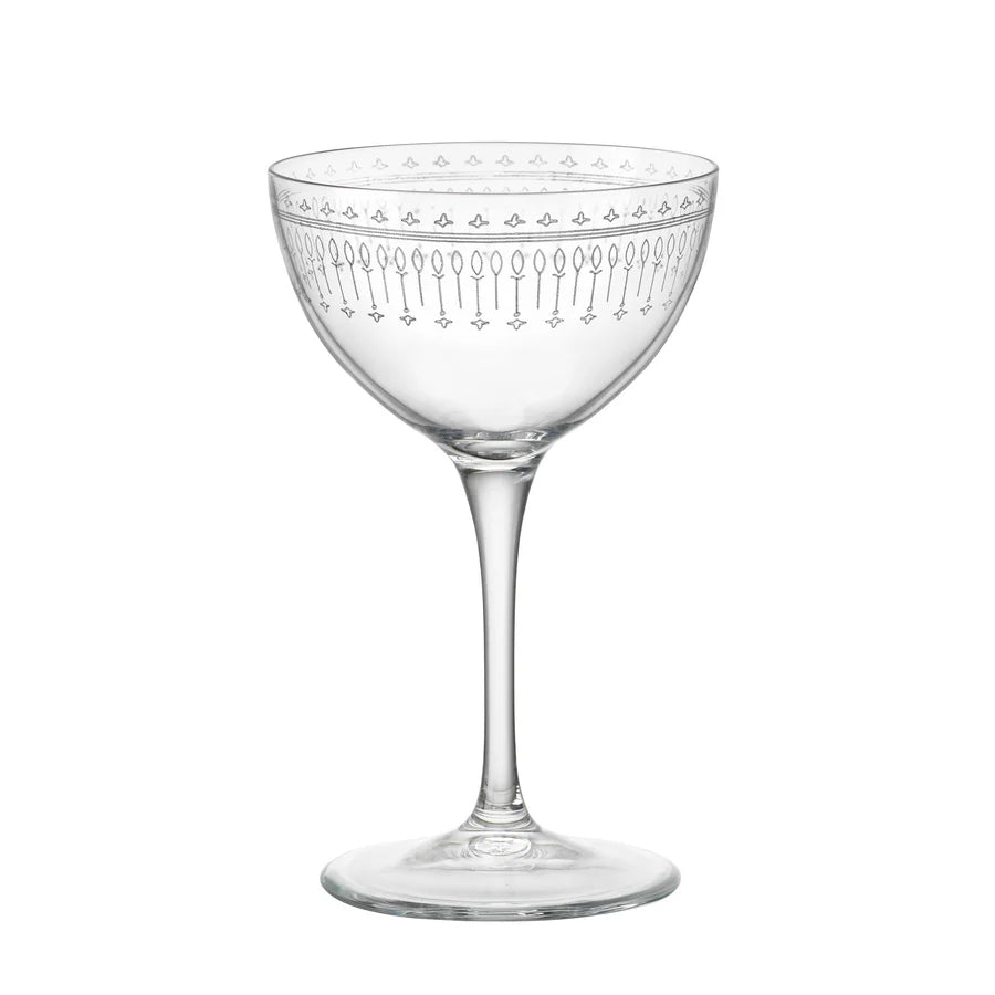 Novecento Art Deco Martini Cocktail Glass